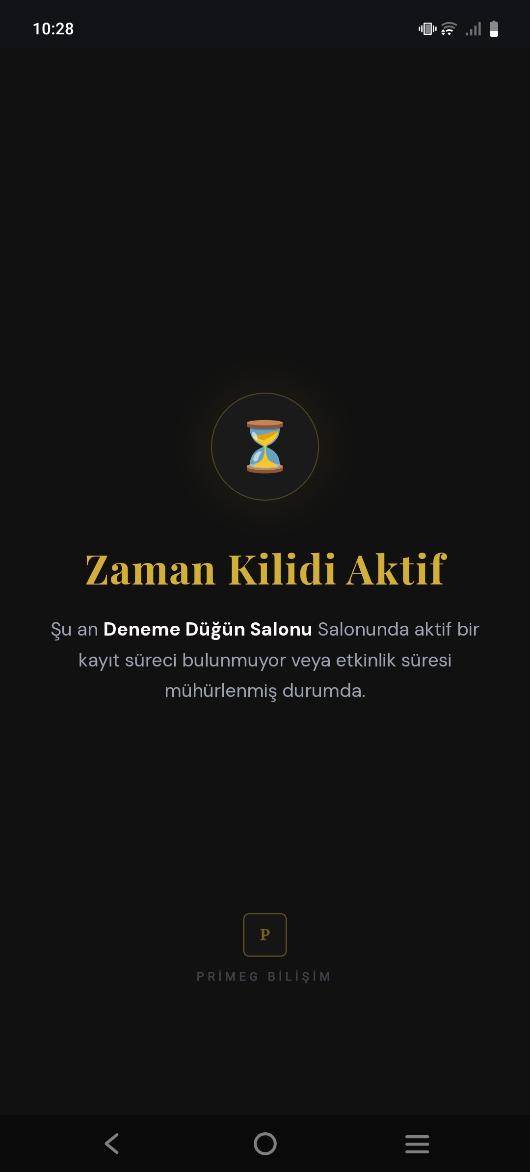 PriMEG Zaman Kilidi Mühürlü Ekran