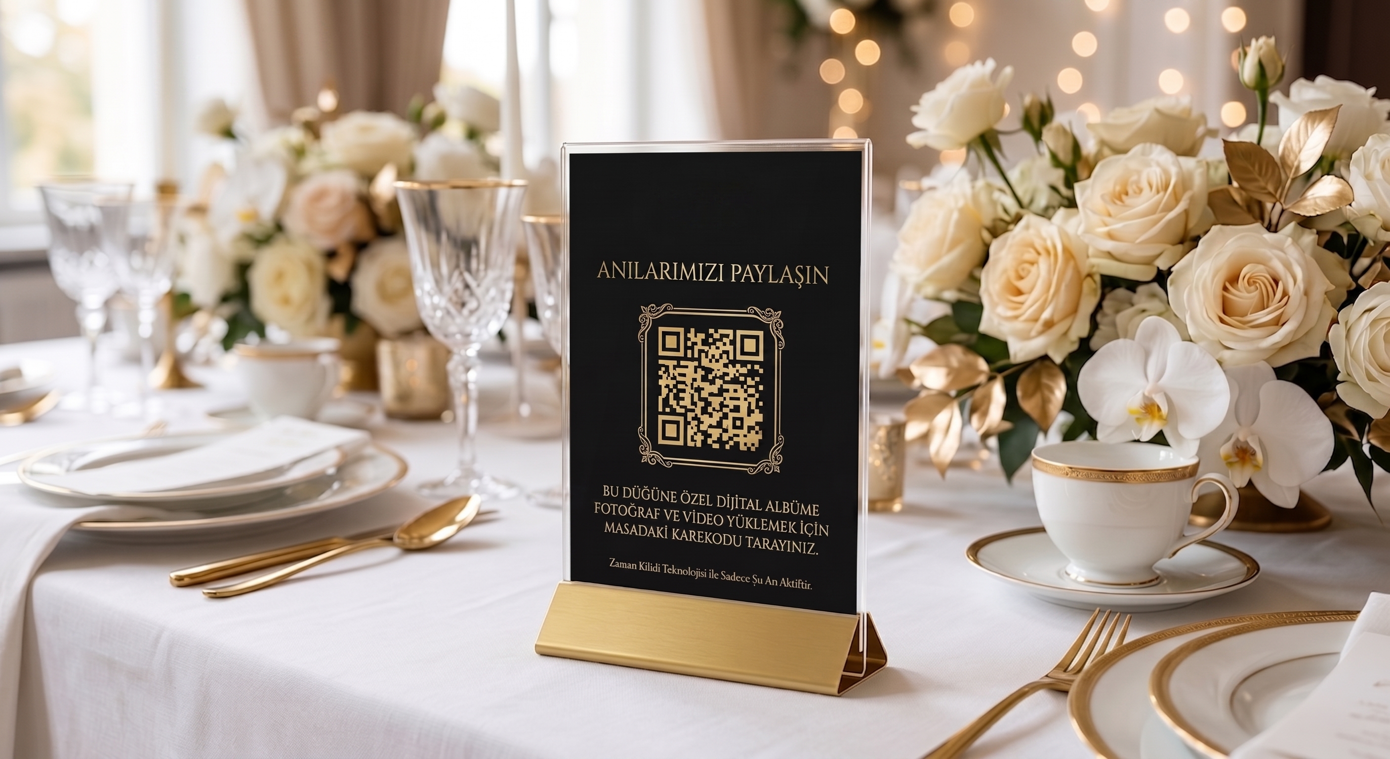 PriMEG Lüks Sabit QR Stant Temsili